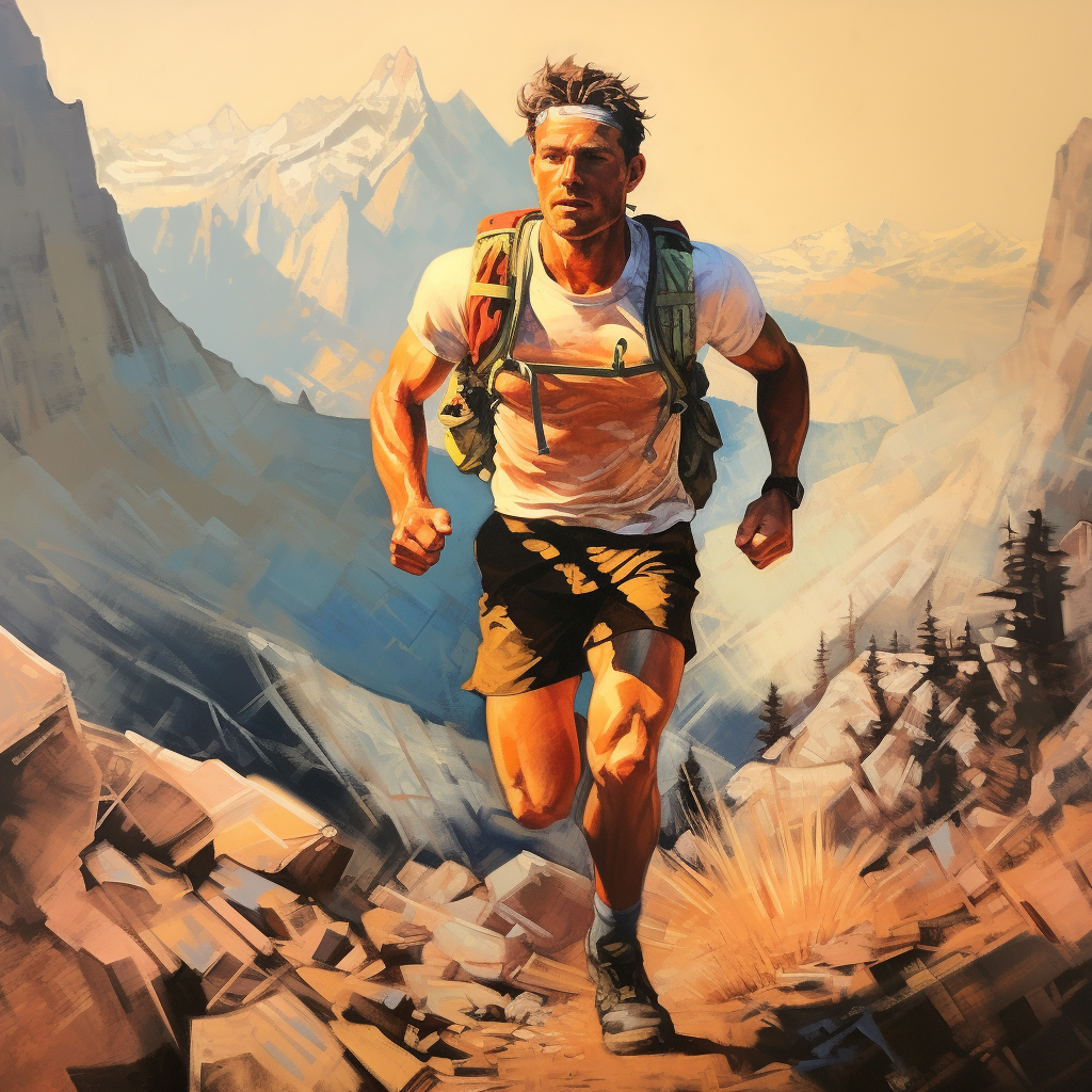 fitness for rugged outdoor athletes that includes not just the fire service and search & rescue, but mountains, ocean, rivers, deserts, mixed media, highly developed thoughts, illustrative in nature, business life